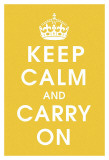 Keep Calm (mustard) Pôsteres