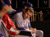 Texas Rangers v San Francisco Giants, Game 1: Josh Hamilton Photographie par Jed Jacobsohn