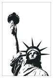 Statue of Liberty (outline) Posters by Erin Clark Statue of Liberty (outline) Posters by Erin Clark