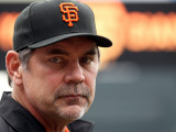 Texas Rangers v San Francisco Giants, Game 2: Bruce Bochy Fotografie-Druck von Doug Pensinger