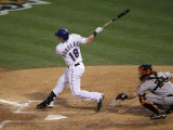 San Francisco Giants v Texas Rangers, Game 3: Mitch Moreland Photographic Print by Stephen Dunn