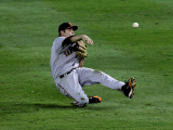 San Francisco Giants v Texas Rangers, Game 4: Freddy Sanchez Photographic Print by Ronald Martinez