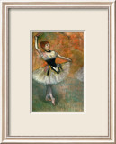 Dancer with Tambourine, Around 1882 Estampe encadrée par Edgar Degas