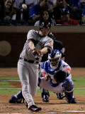 San Francisco Giants v Texas Rangers, Game 4: Aubrey Huff Photographic Print by Doug Pensinger