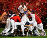 The Texas Rangers Celebrate winning the 2010 ALCS Photo