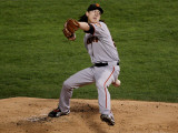 Texas Rangers v. San Francisco Giants, Game 5:  Starting pitcher Tim Lincecum Photographic Print by Stephen Dunn