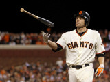Texas Rangers v San Francisco Giants, Game 2: Freddy Sanchez Photographic Print by Doug Pensinger