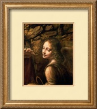 The Virgin of the Rocks (The Virgin with the Infant St. John Adoring the Infant Christ) Framed Giclee Print by Leonardo da Vinci 
