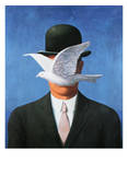 L’homme au chapeau melon Láminas por Rene Magritte