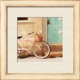 Vintage Pink Bike Posters by Mandy Lynne