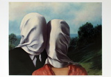 Les Amants (Lovers) Plakater af Rene Magritte