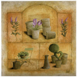 Lavande et Topiaires I Posters by Véronique Didier-Laurent