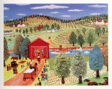 Sunday by the River Print by Konstantine Rodko