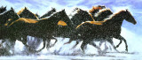 The Thundering Herd IV Print by P. Kendall