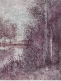 Shimmering Plum Landscape II Poster von Jill Schultz McGannon