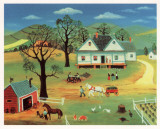 Chores on the Farm Kunstdrucke von Konstantine Rodko
