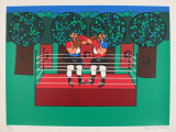 Boksere Serigrafi af Catherine Folatre Boksere Serigrafi af Catherine Folatre