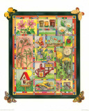 Le Jardin aux Papillons II Lámina por C. Meredith
