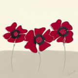 Red Flowers II Prints by Lindsay Hill