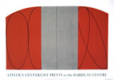 Red/Gray Zone Serigraph by Robert Mangold