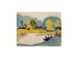 Parklandschaft in Dresden Posters par Ernst Ludwig Kirchner