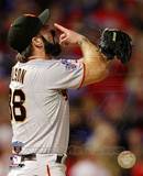 Brian Wilson Celebrates Winning Game Five of the 2010 World Series Photographie