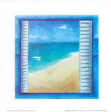 Window on the Sea I Poster by P. Birkin