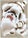 Ours au Bonnet Poster par Stéphanie Holbert