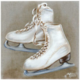 Patins Blancs Affiches par Stéphanie Holbert