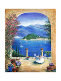 Bellagio Lake Como, From the Terrace Giclee Print by Marilyn Bast Dunlap