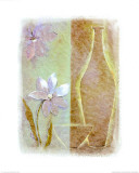 Blue Anemone and Vase Posters by J. Dreyer