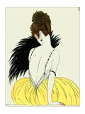 Frau mit Fächer Giclée-Druck von Georges Barbier