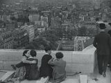 Roof of 14th Century Keep Looking North' Photographie par Maynard Owen Williams