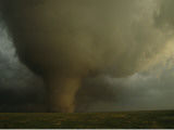 An F4 Category Tornado Barrels across a South Dakota Farm Photographic Print by Carsten Peter