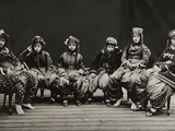 A Young Group of Well Dressed Nepali Women Sit for a Portrait Photographic Print by John-Claude White
