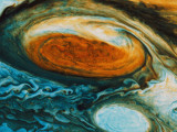Voyager's View of the Great Red Spot, an Immense High-Pressure Area Photographic Print by  NASA
