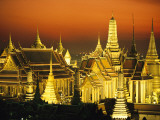 Grand Palace and Temple of the Emerald Buddha, Wat Phra Kaeo Photographic Print by Paul Chesley
