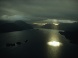 Aerial View of Dusky Sound Near the Southwestern Tip of South Island Photographie par Gordon Gahan
