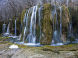 Arrow Bamboo Lake Waterfall in Jiuzhaigou National Park Photographic Print by Michael S. Yamashita