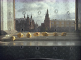 Ripening Pears and the Kremlin Visible Through Lace Curtains Reprodukcja zdjęcia autor Sam Abell