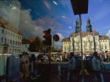 A Window Reflection of Luneburg's Town Hall Photographic Print by Sisse Brimberg
