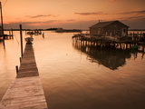Docks and Boathouses in Tylerton on Smith Island, Chesapeake Bay Photographic Print by Aaron Huey