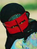 An 18-Year-Old Muslim Woman Wears a Traditional Masks Photographic Print by Michael S. Yamashita