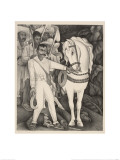 Emiliano Zapata and His Horse, 1932 Lámina giclée por Diego Rivera