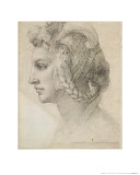 Ideal Head of a Woman reproduction procédé giclée par Michelangelo 