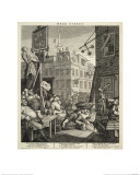 Beer Street Lámina giclée por William Hogarth