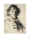 Self-Portrait with Mouth Open Giclee Print by Rembrandt Harmensz. van Rijn