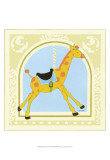 Giraffe Carousel Prints by June Erica Vess