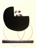 A Boy and a Girl Edição limitada por Mackenzie Thorpe A Boy and a Girl Edição limitada por Mackenzie Thorpe