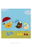 Rainy Day Birds I Prints by June Erica Vess Rainy Day Birds I Prints by June Erica Vess